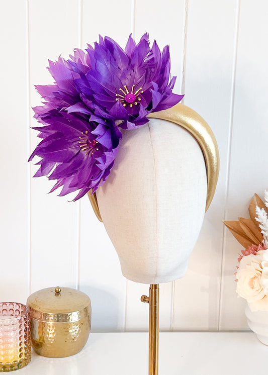 "Denise" Purple & Gold