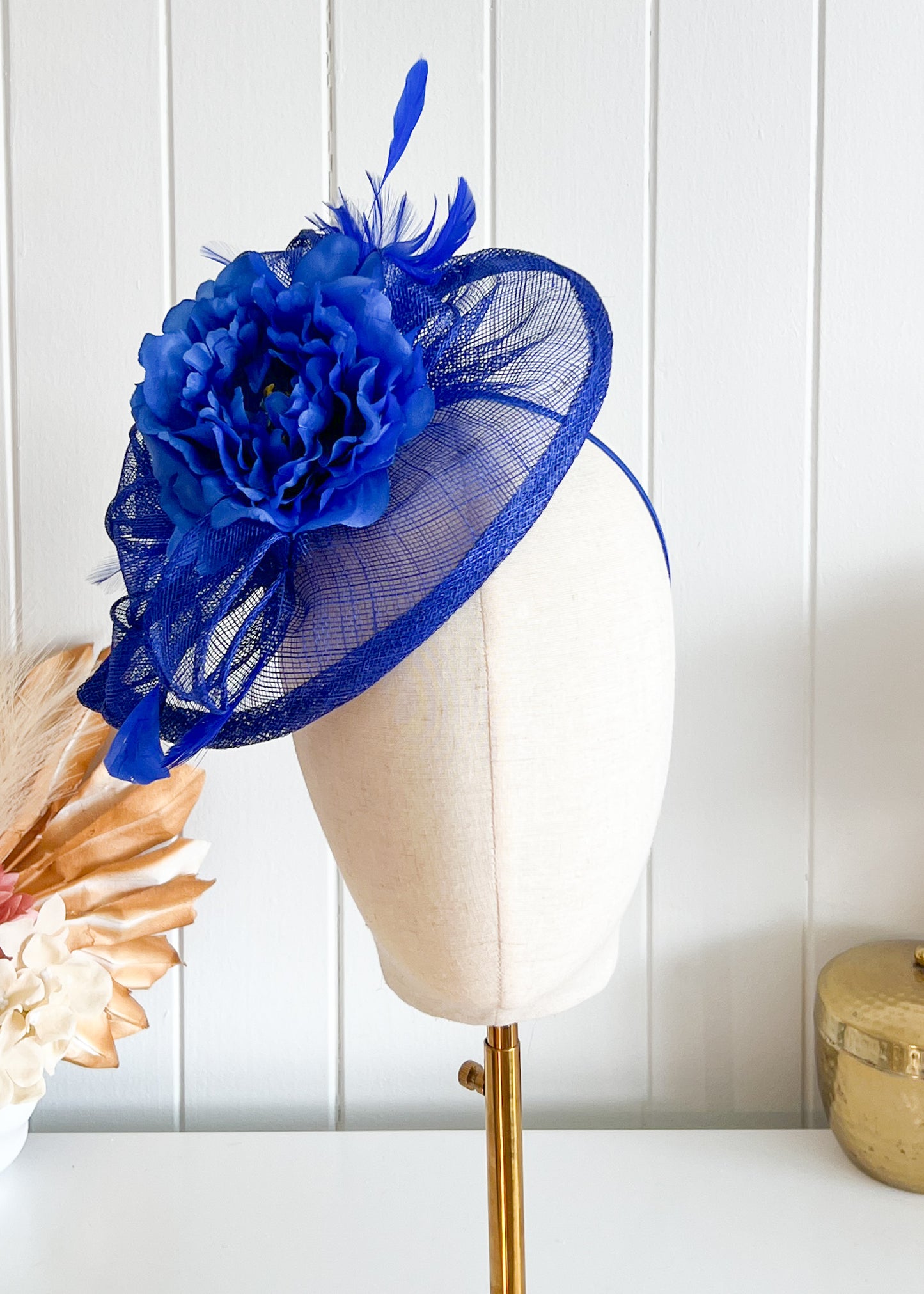 "Harriet" Cobalt Blue Fascinator