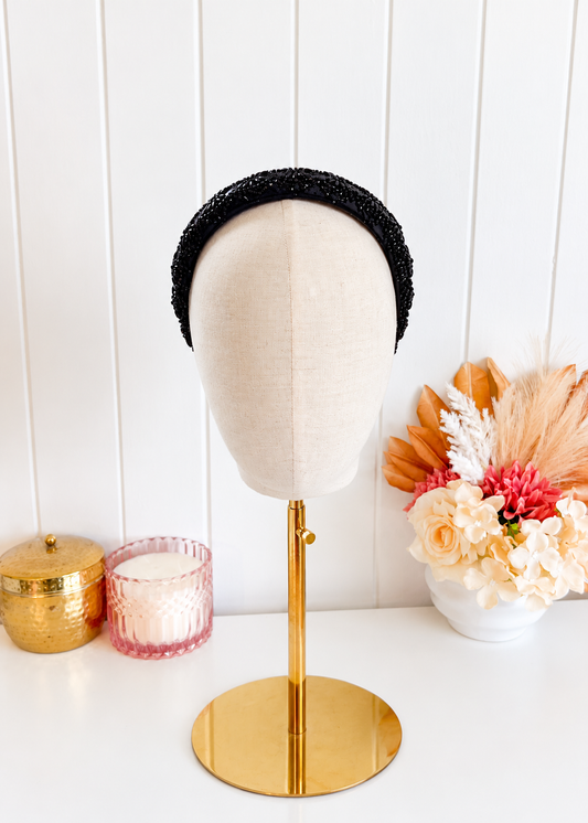 "Cameron" - Black Headband