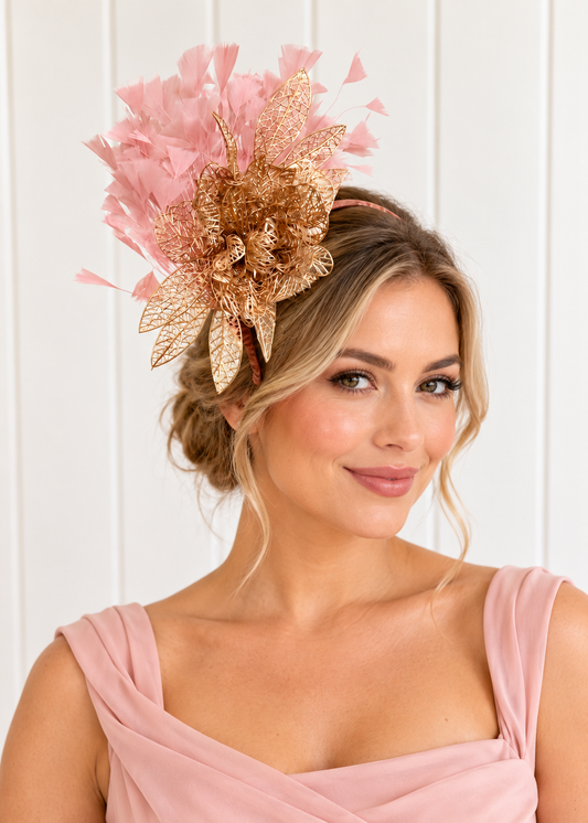 "Carmela" Dusty Pink & Gold