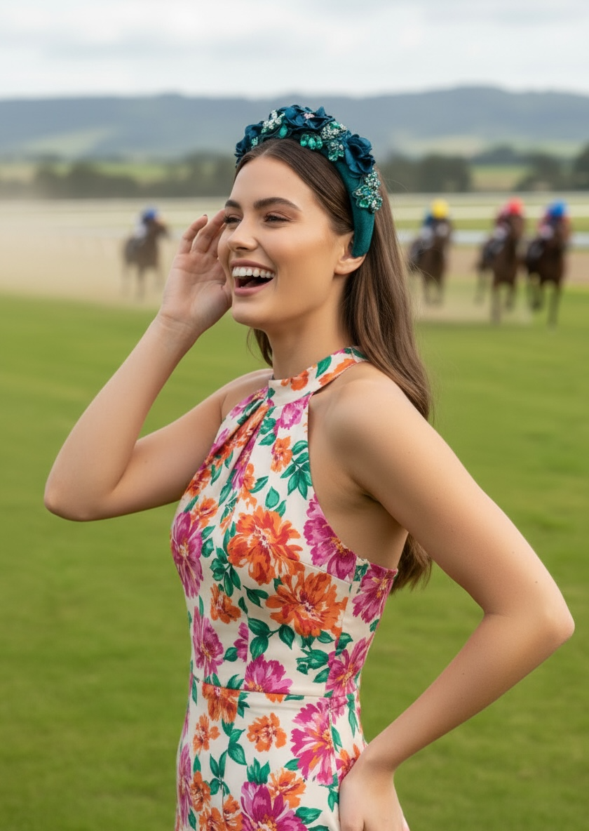 "Neve" Emerald Headband