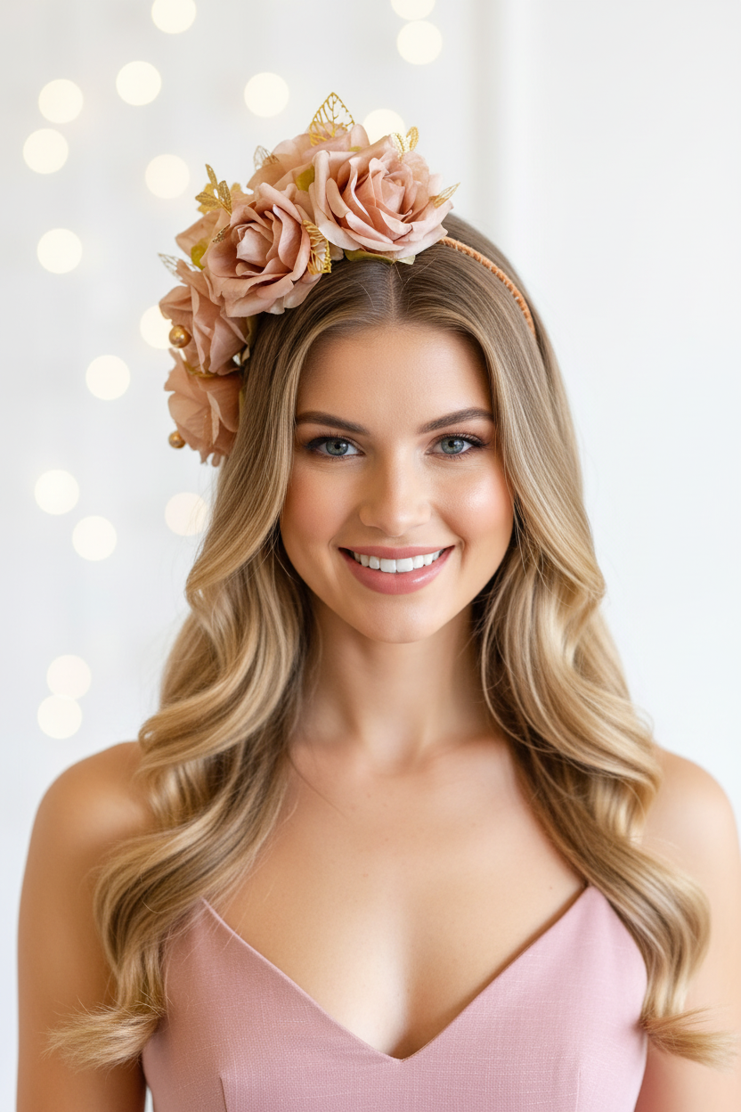 "Lucia" Crown - Nude