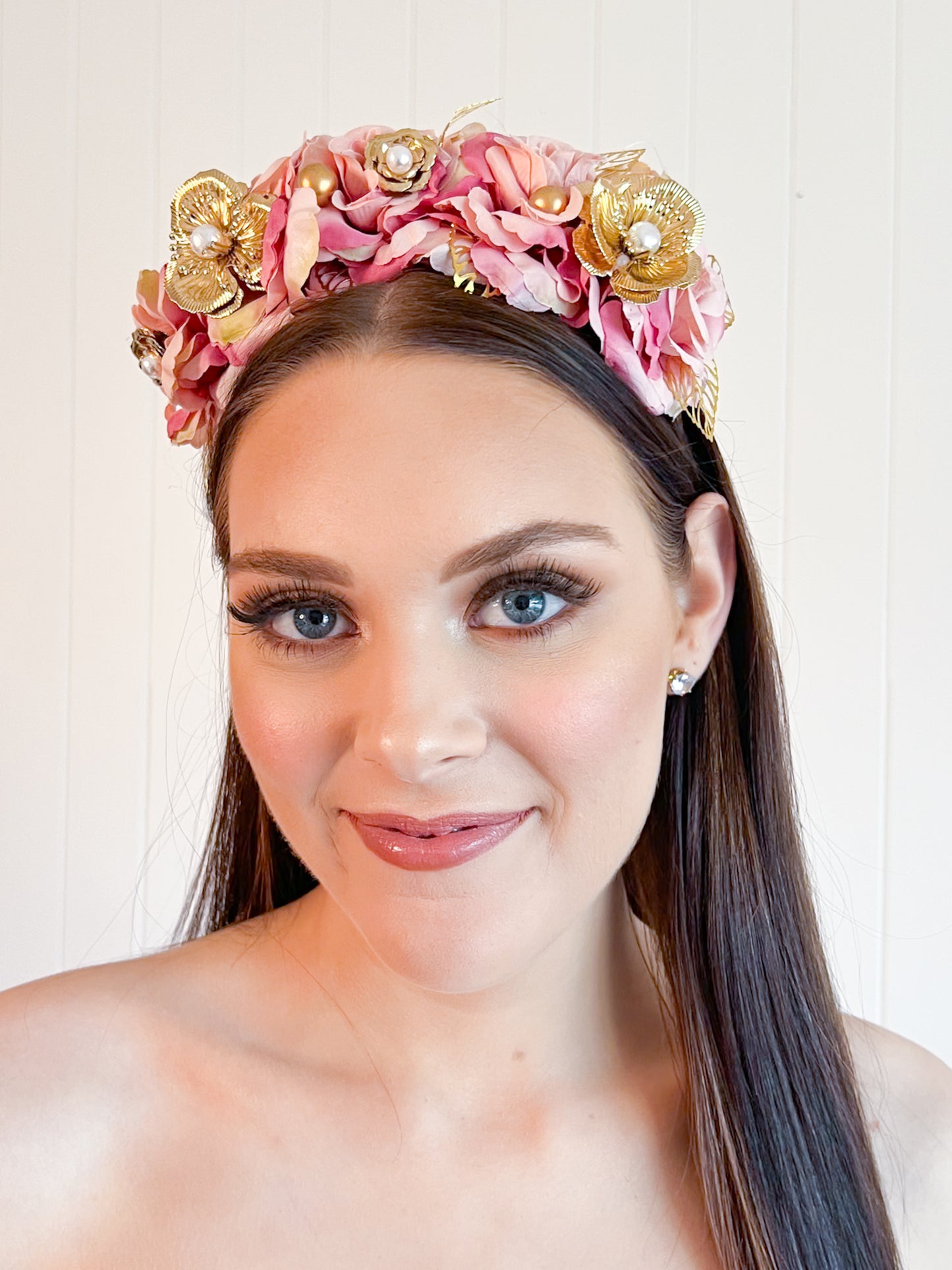 "Chiara" Crown - Blush Pink