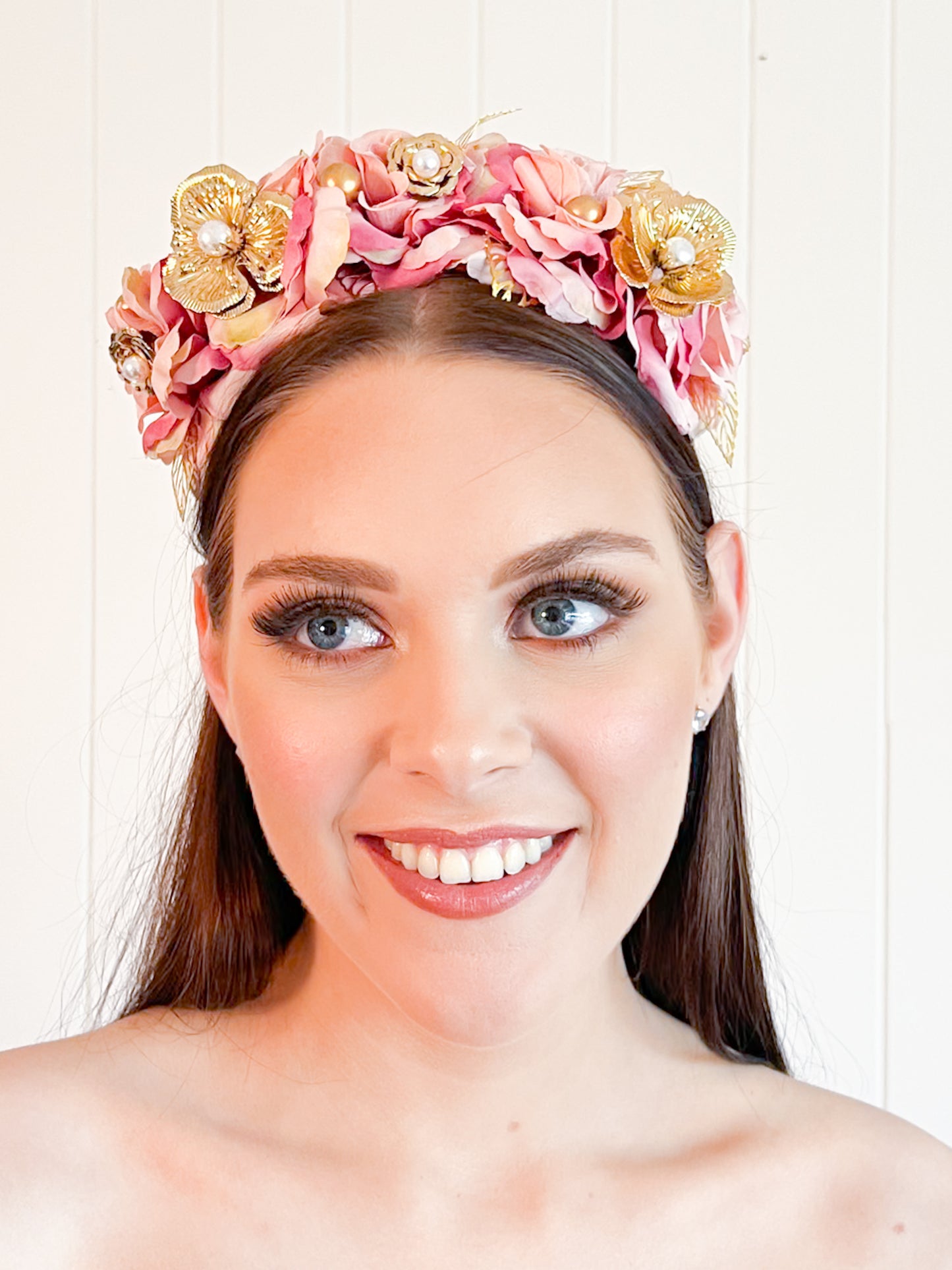 "Chiara" Crown - Blush Pink