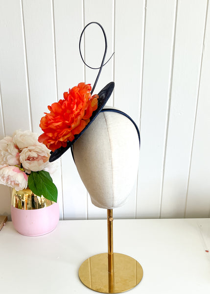 "Debbie" Navy & Orange