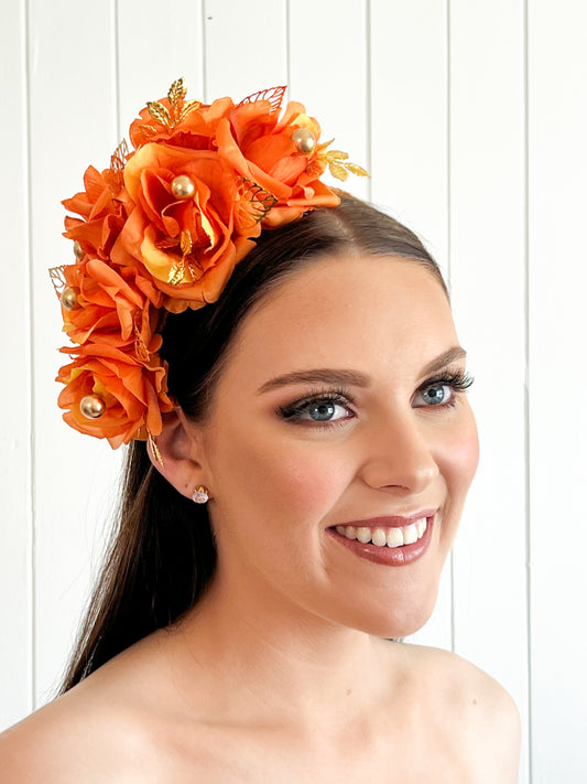 "Lucia" Crown - Tangerine