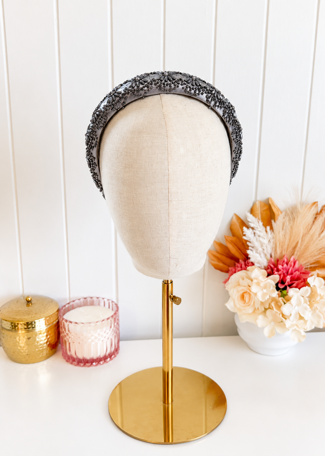 "Cameron" - Dark Grey Headband