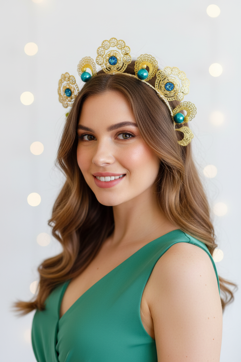 "Emelia" Turquoise & Gold