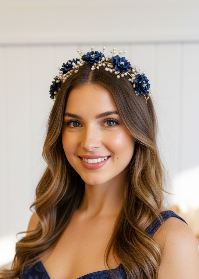 "Evelyn" - Navy