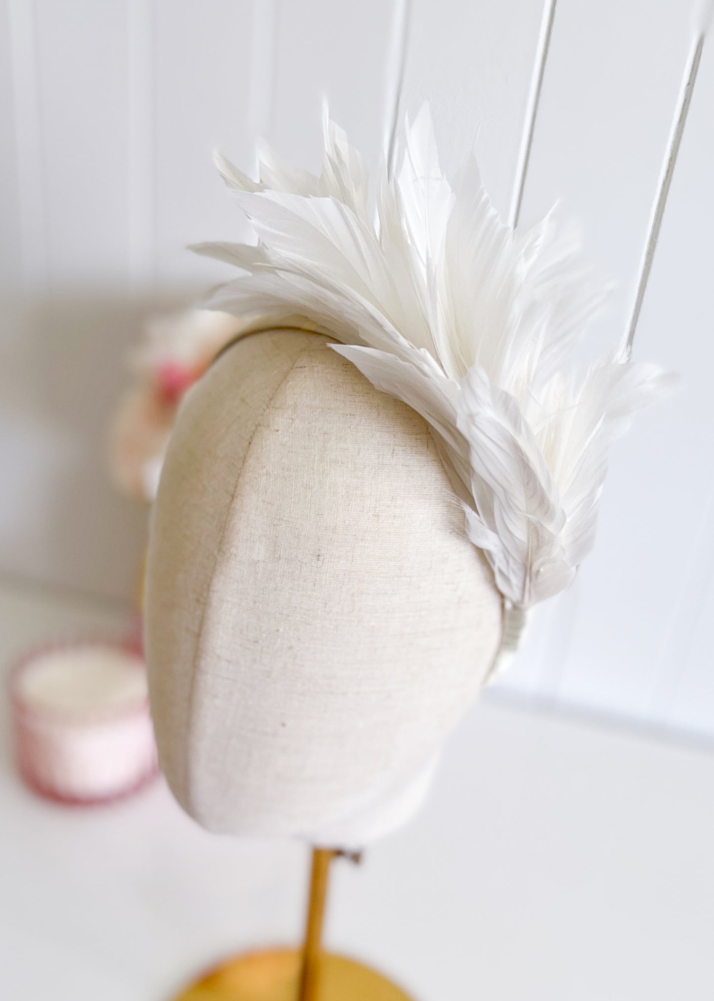 "Cherie" Feather Headband - Choose Colour