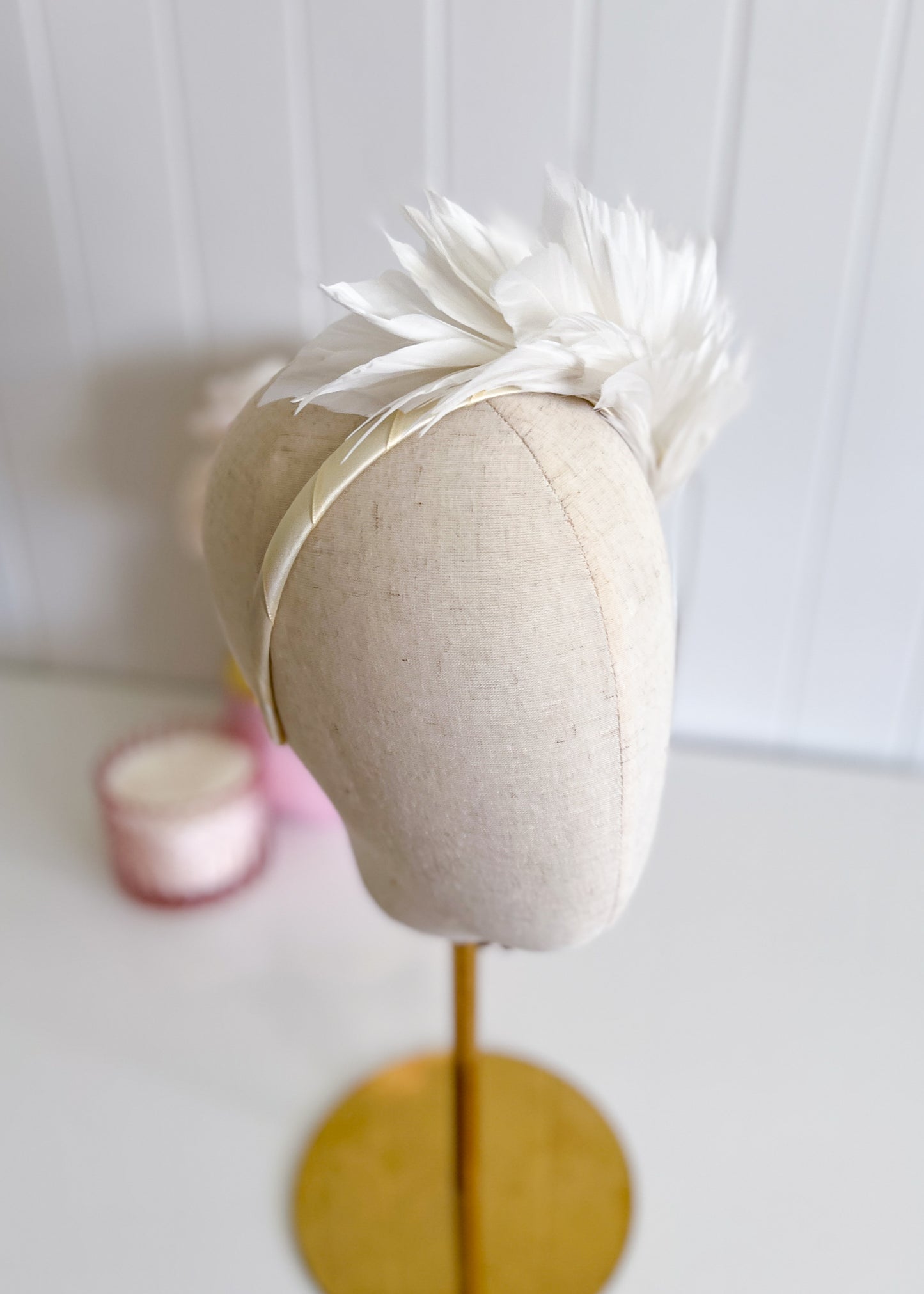 "Cherie" Feather Headband - Choose Colour