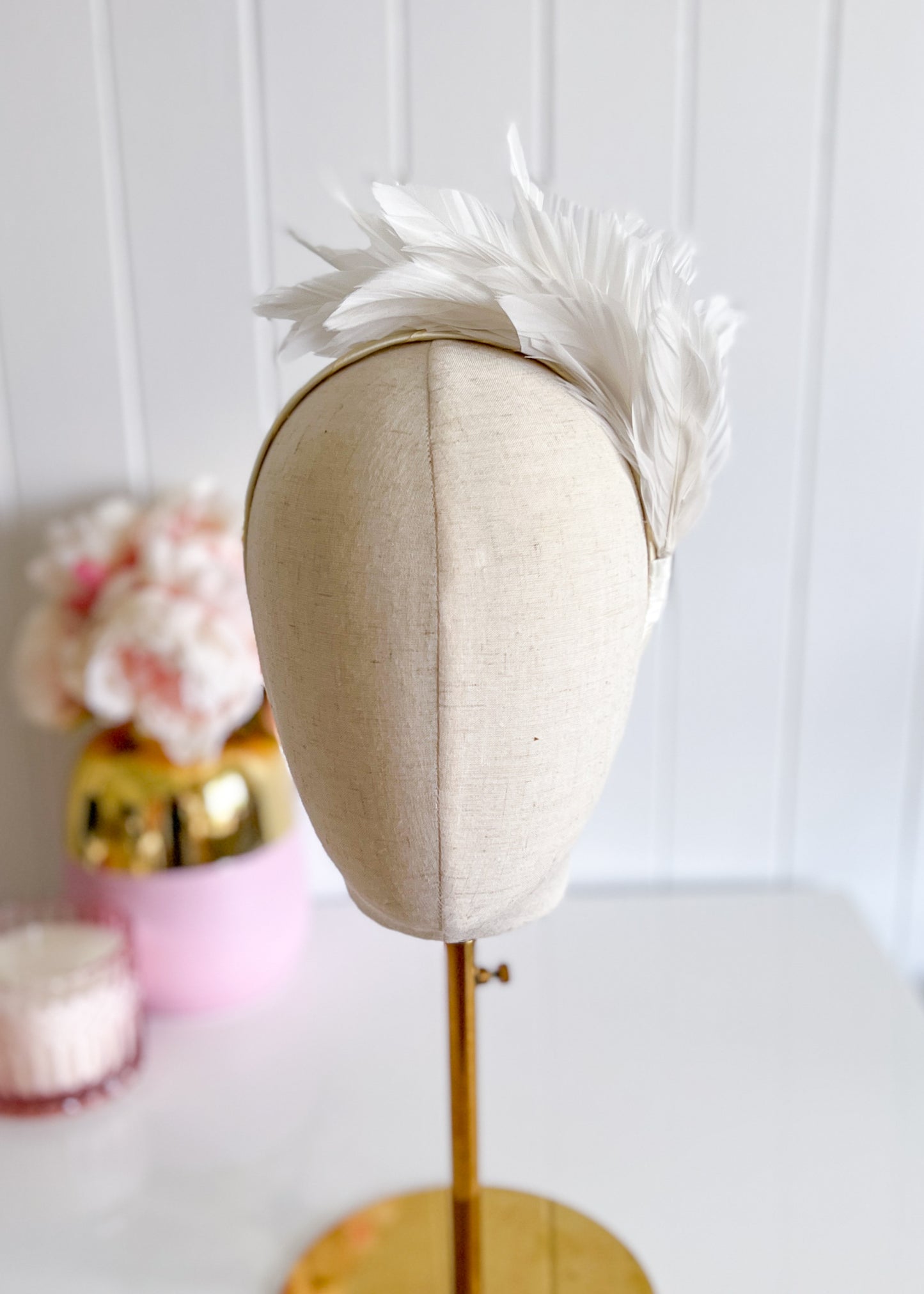 "Cherie" Feather Headband - Choose Colour