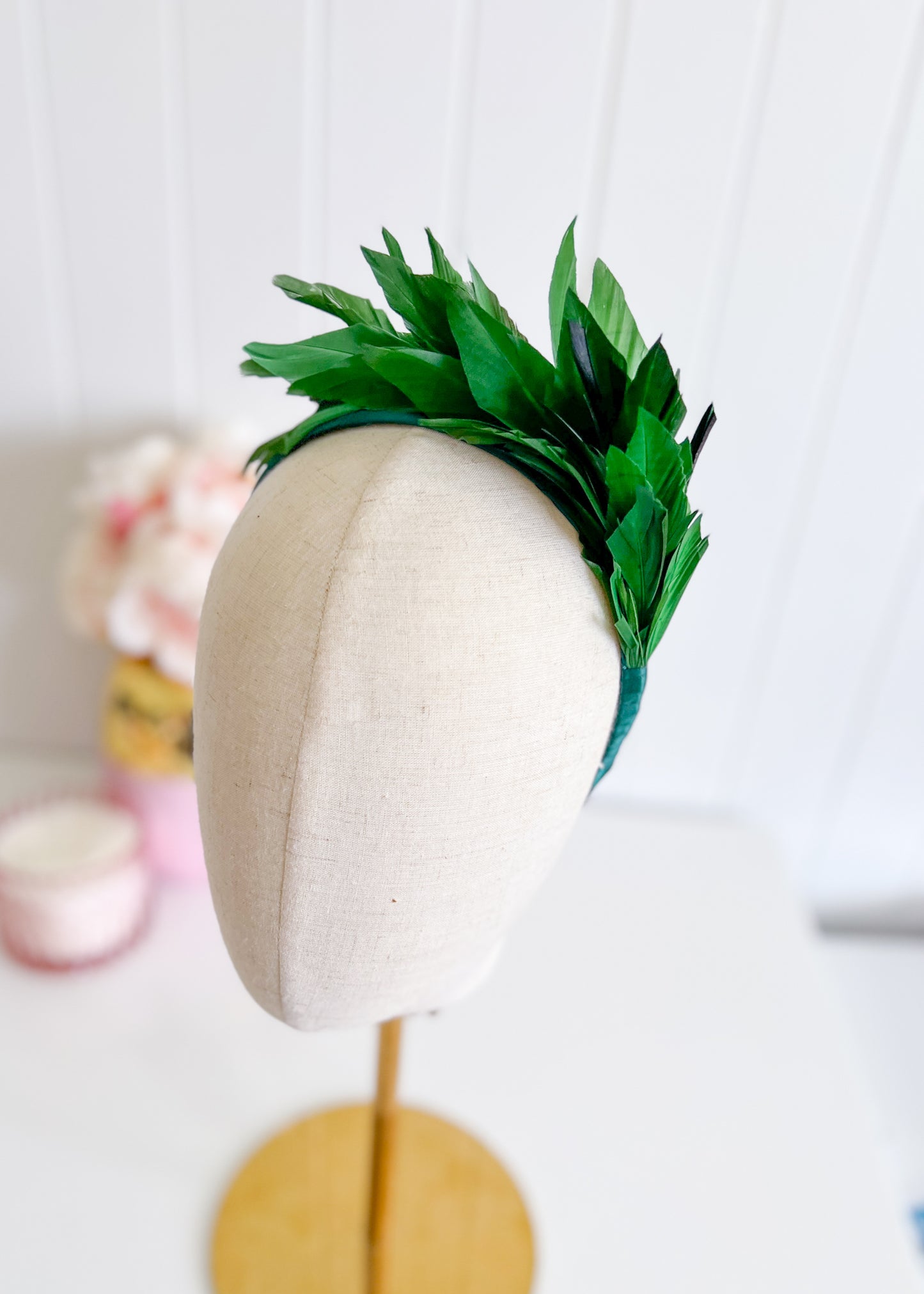 "Cherie" Feather Headband - Choose Colour