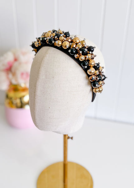 "Royalty" Black & Gold Crown