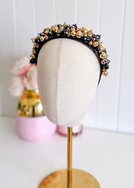 "Royalty" Black & Gold Crown