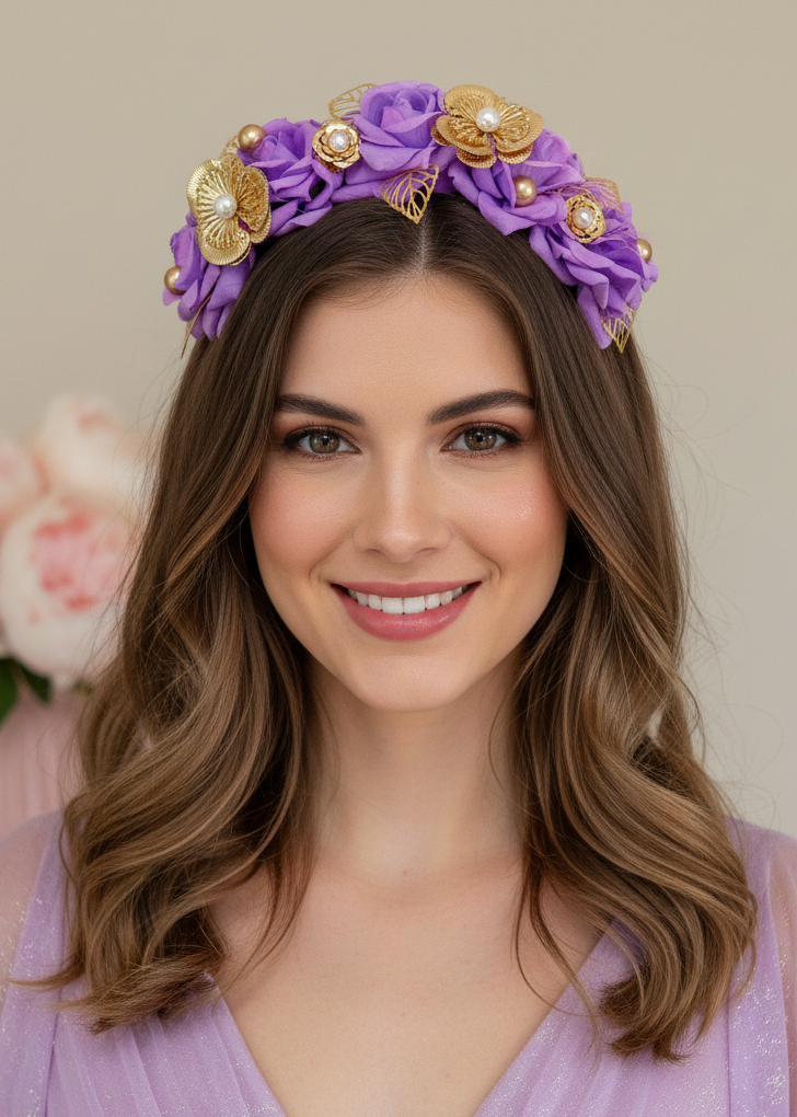 "Chiara" - Lilac Headband
