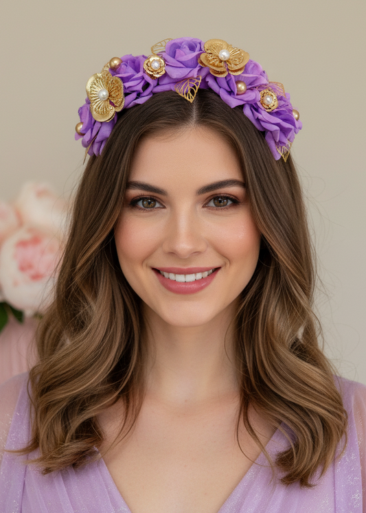 "Chiara" - Lilac Headband