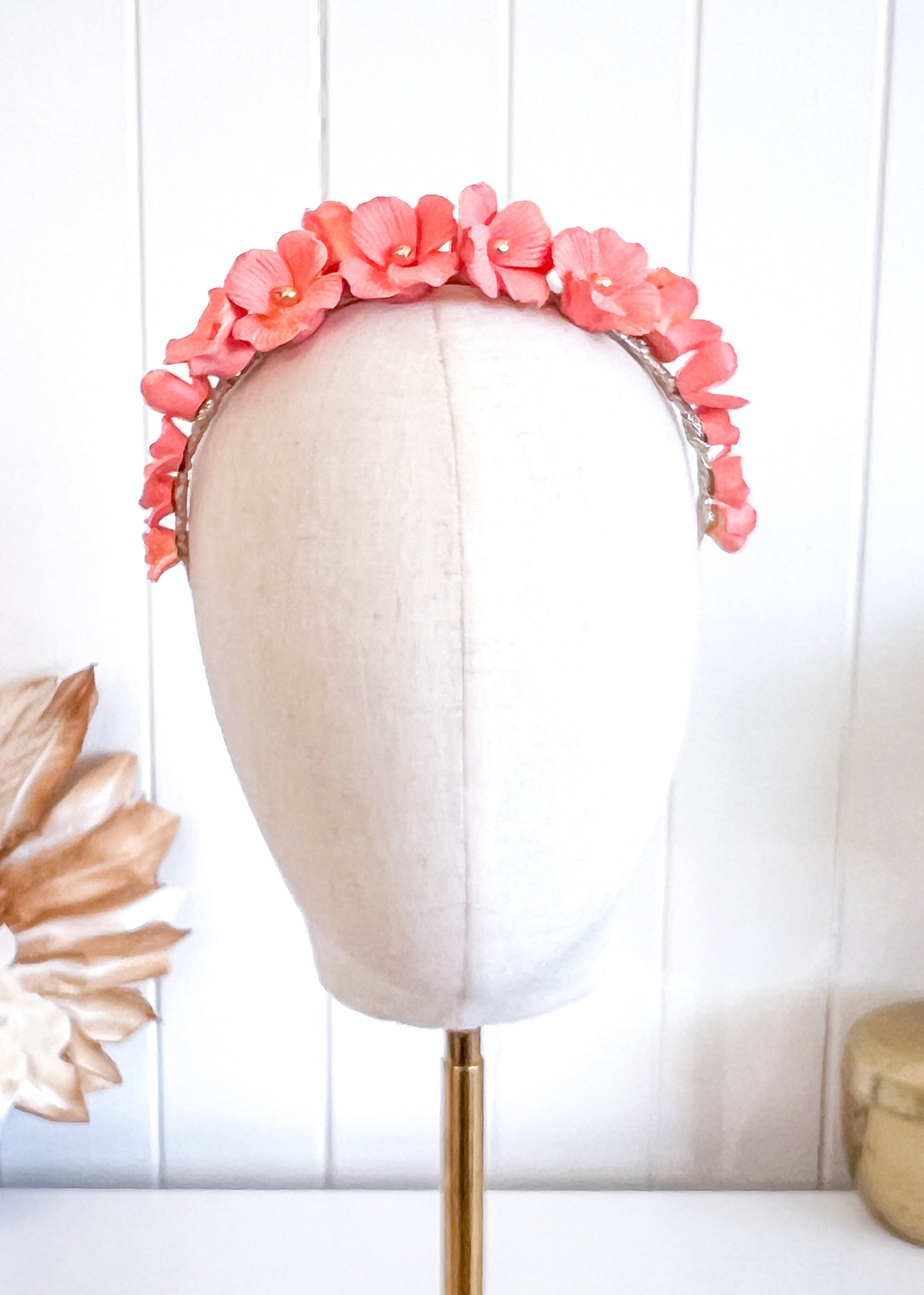 "Emily" Crown - Coral