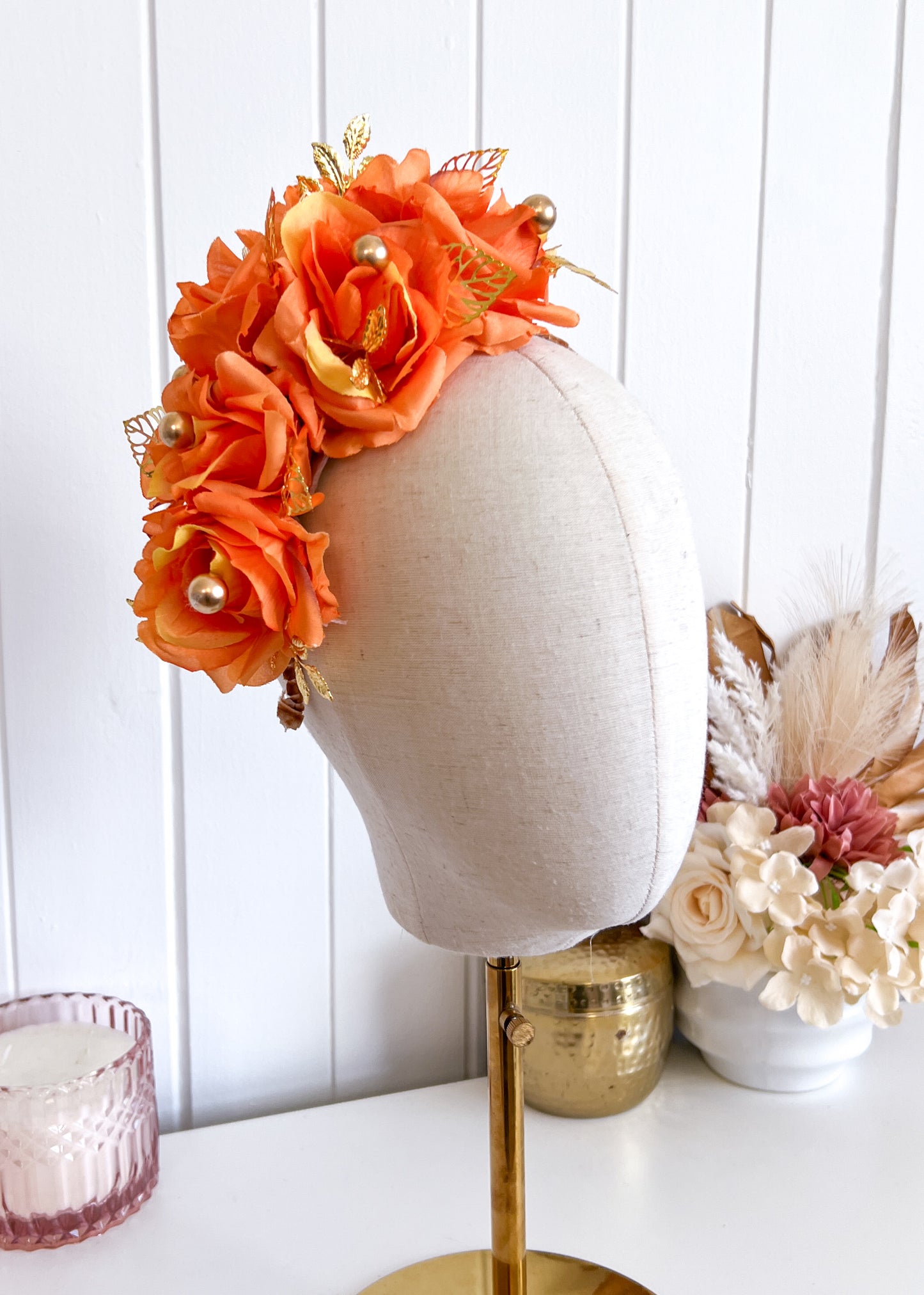 "Lucia" Crown - Tangerine