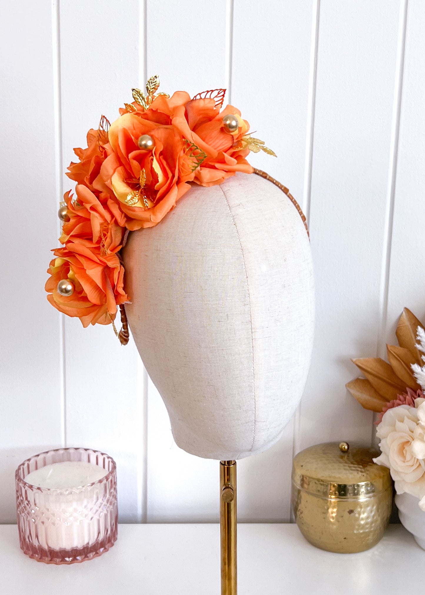 "Lucia" Crown - Tangerine