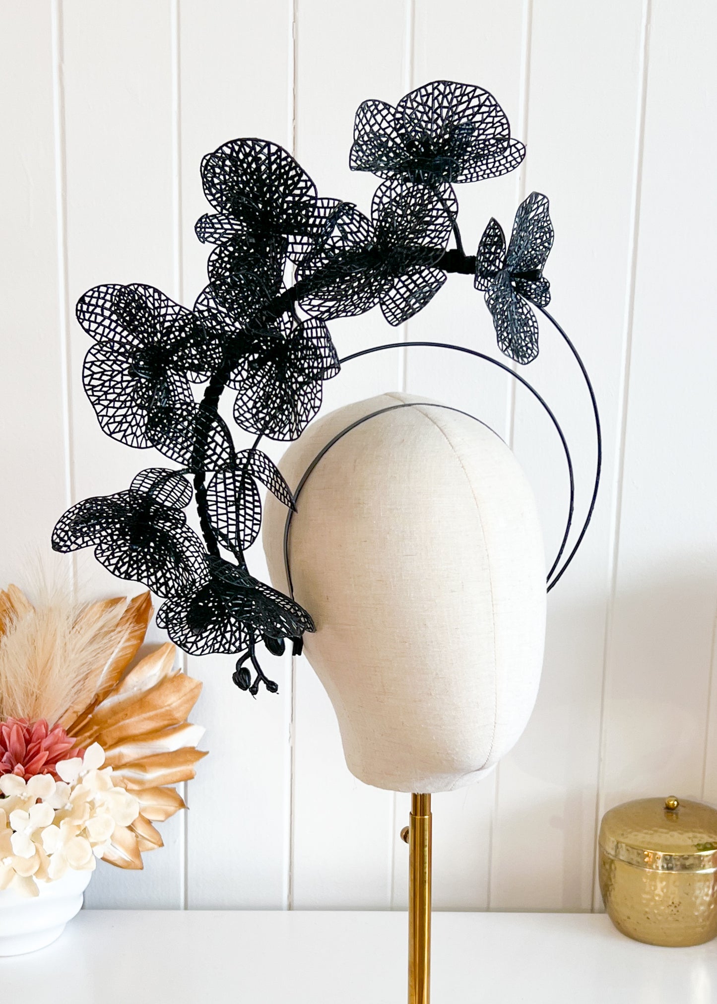 "Leilani" - Black Halo Headpiece