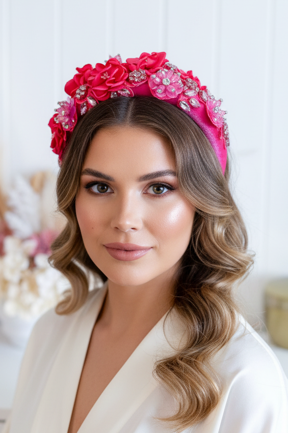 "Neve" Hot Pink Headband