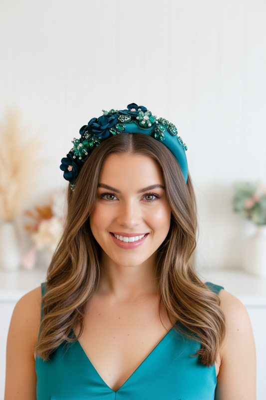 "Neve" Green Headband