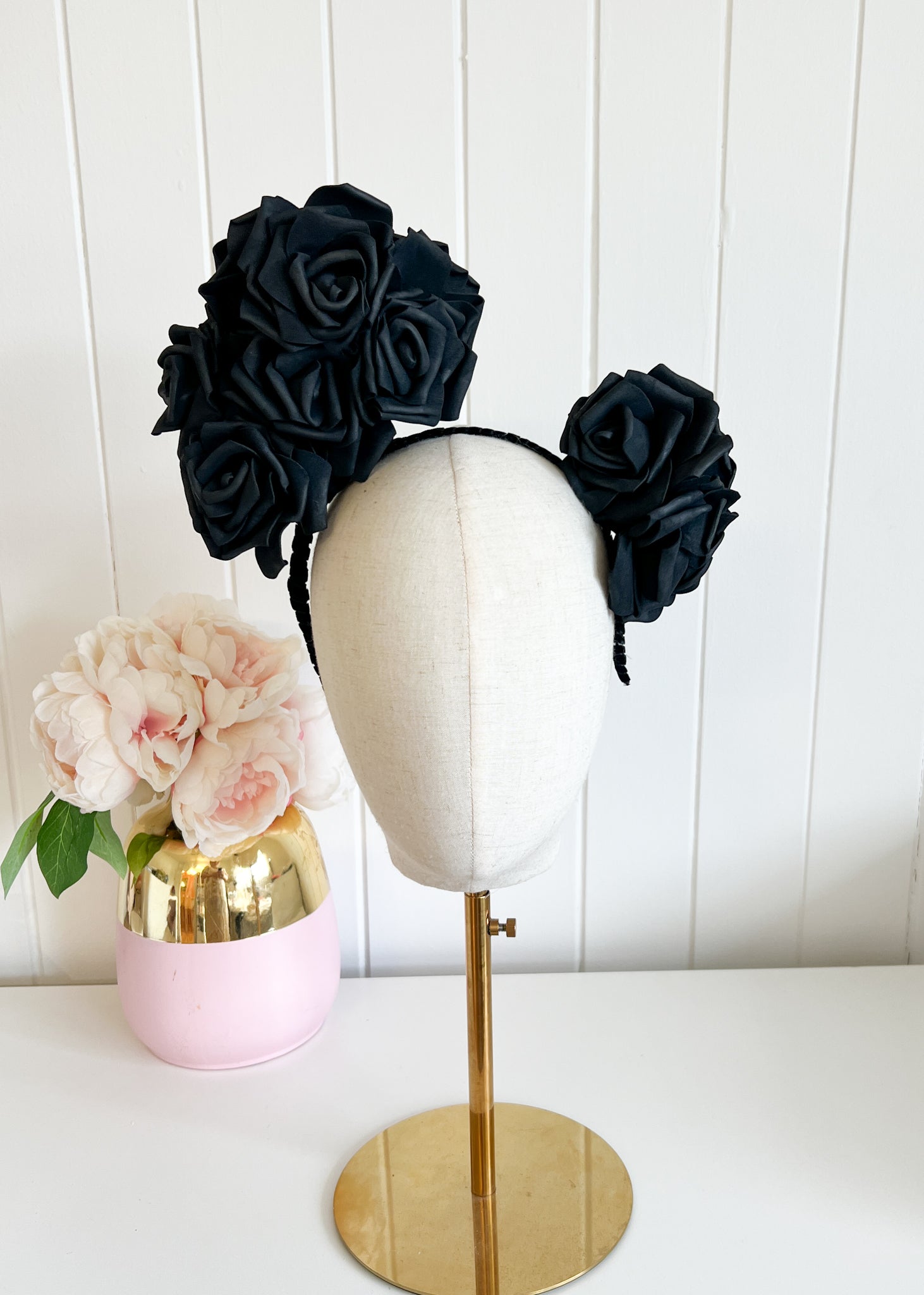 "Christie" Statement Headpiece - Black