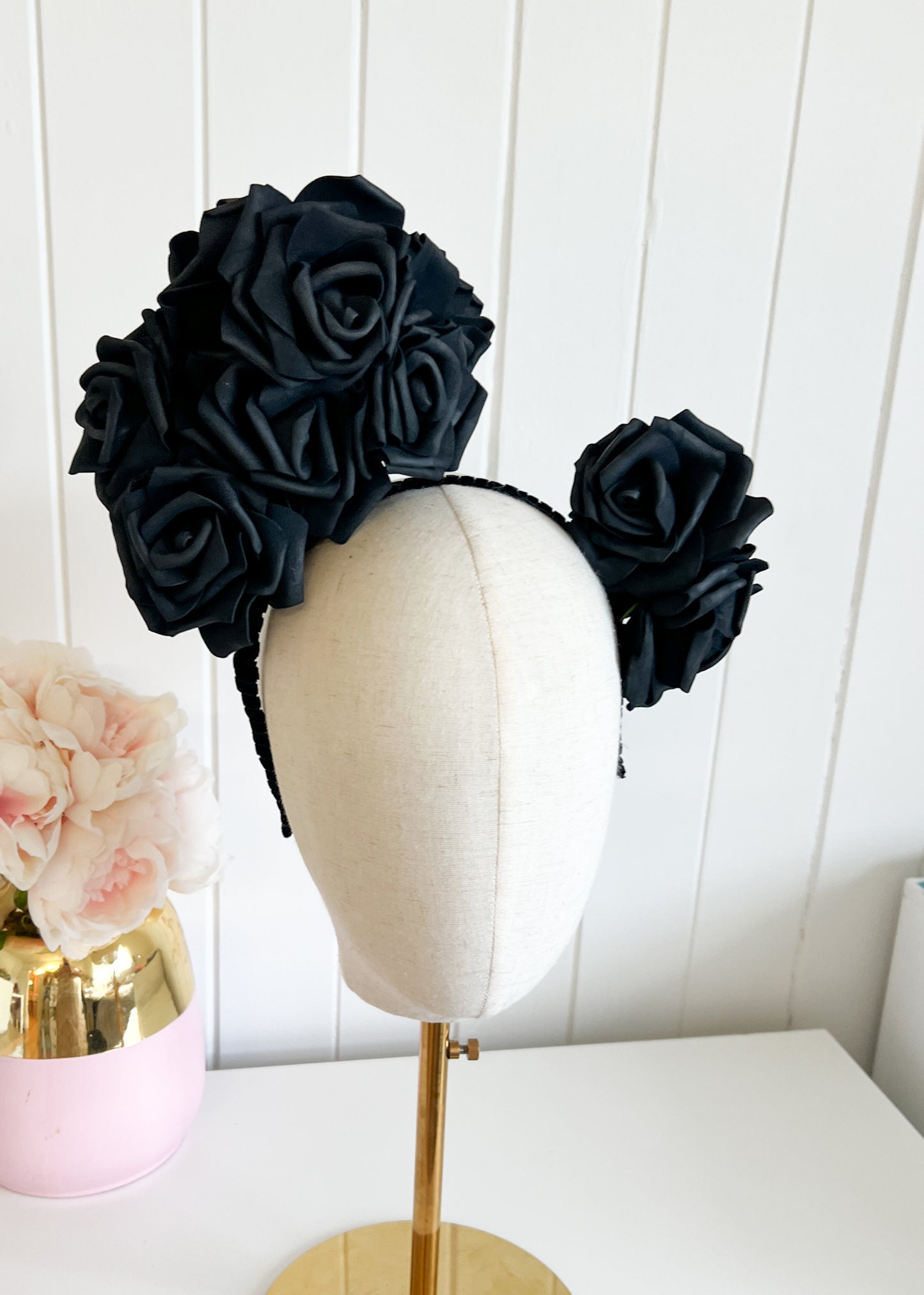 "Christie" Statement Headpiece - Black