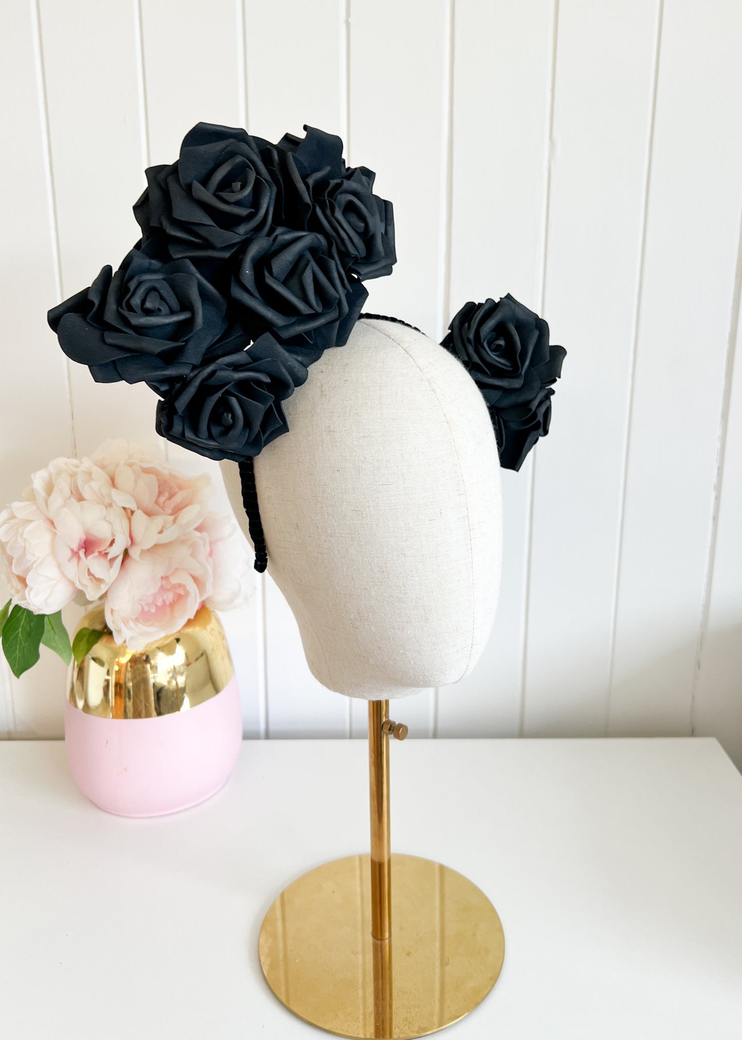 "Christie" Statement Headpiece - Black