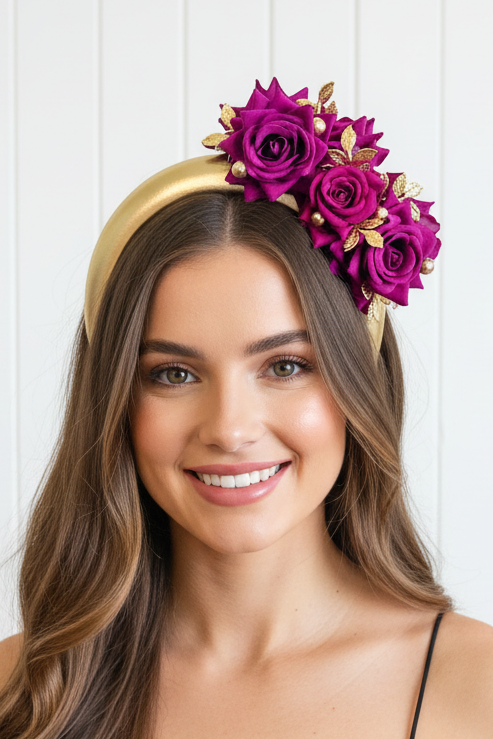 "Chelsea" - Gold & Magenta