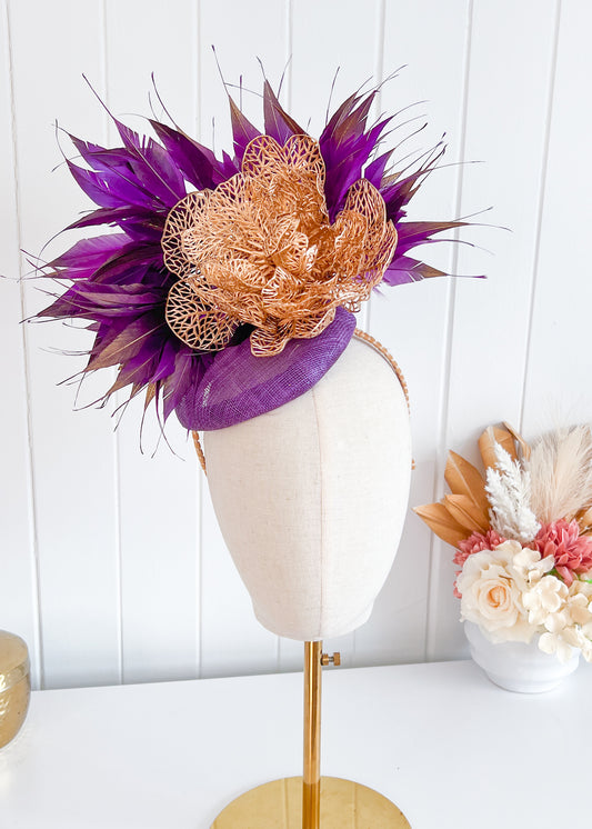 "Eliana" Purple & Gold