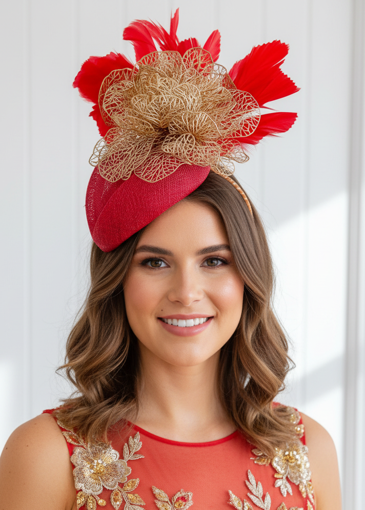 “Asher” Red & Gold