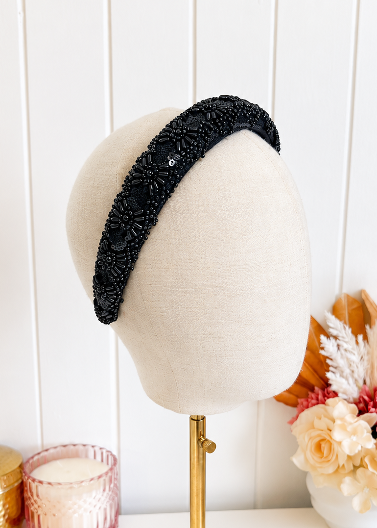 "Cameron" - Black Headband