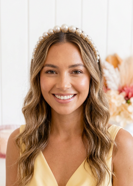 "Uma" Pearl Headband