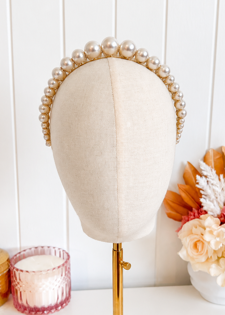 "Uma" Pearl Headband