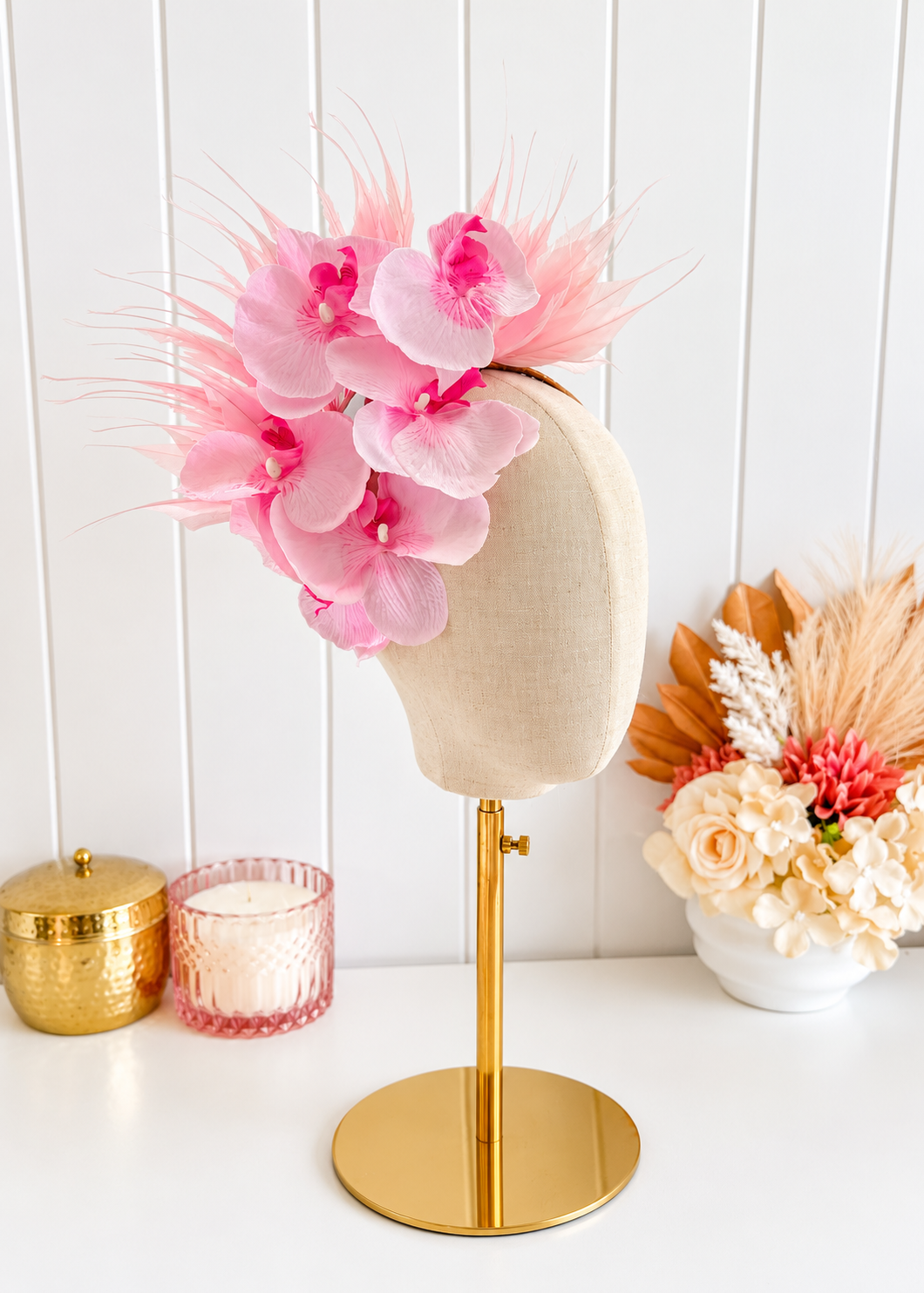 "Orchid Side Spray" Pale Pink