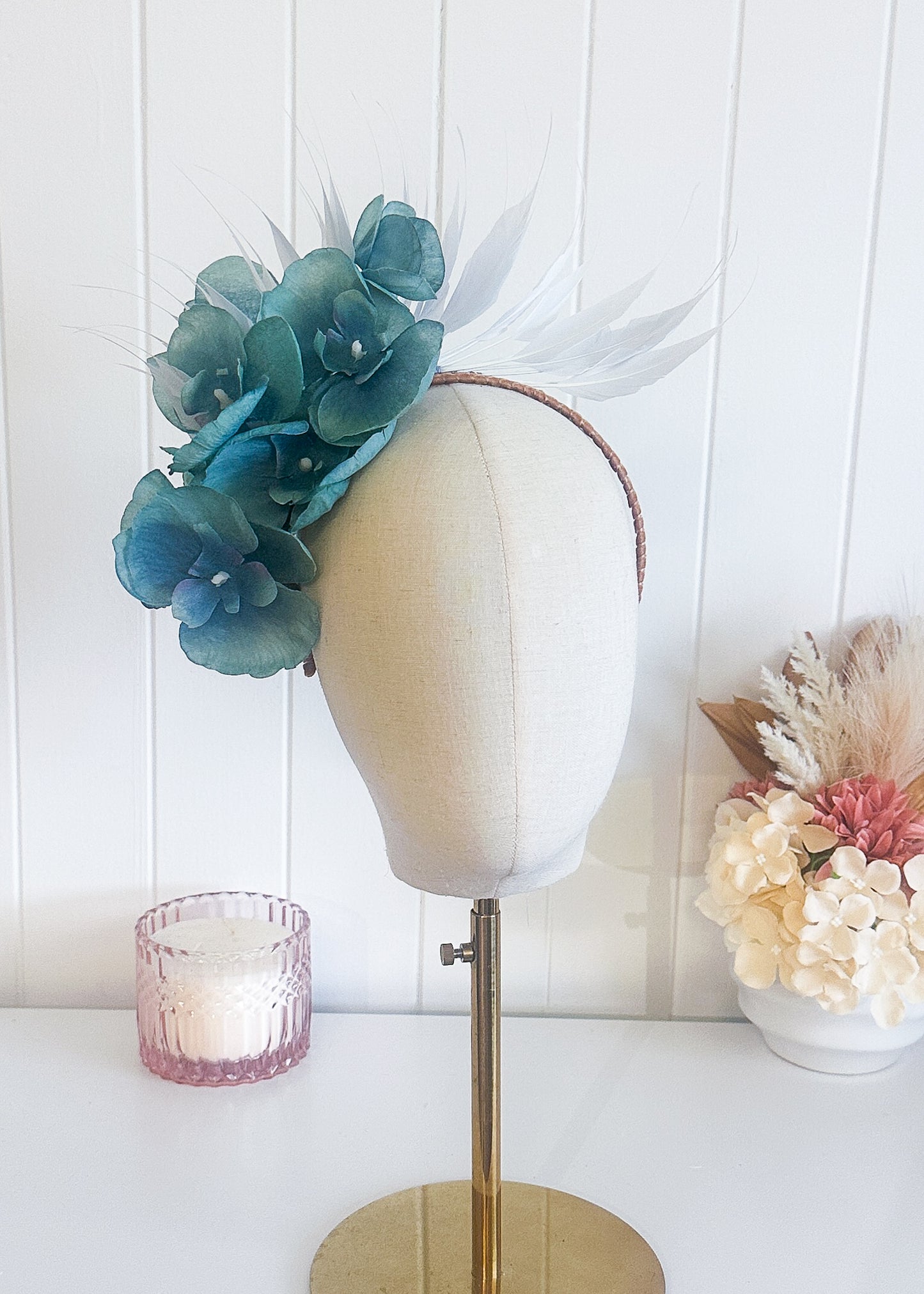 "Orchid Side Spray" Light & Ice Blue