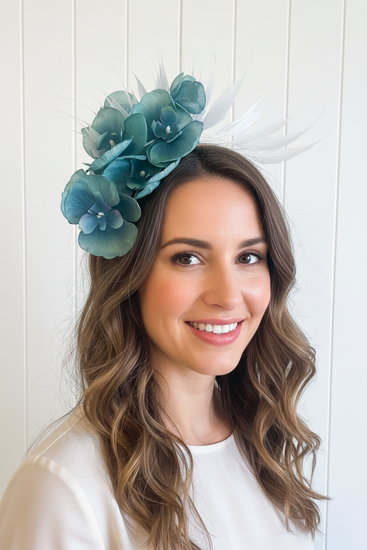 "Orchid Side Spray" Light & Ice Blue