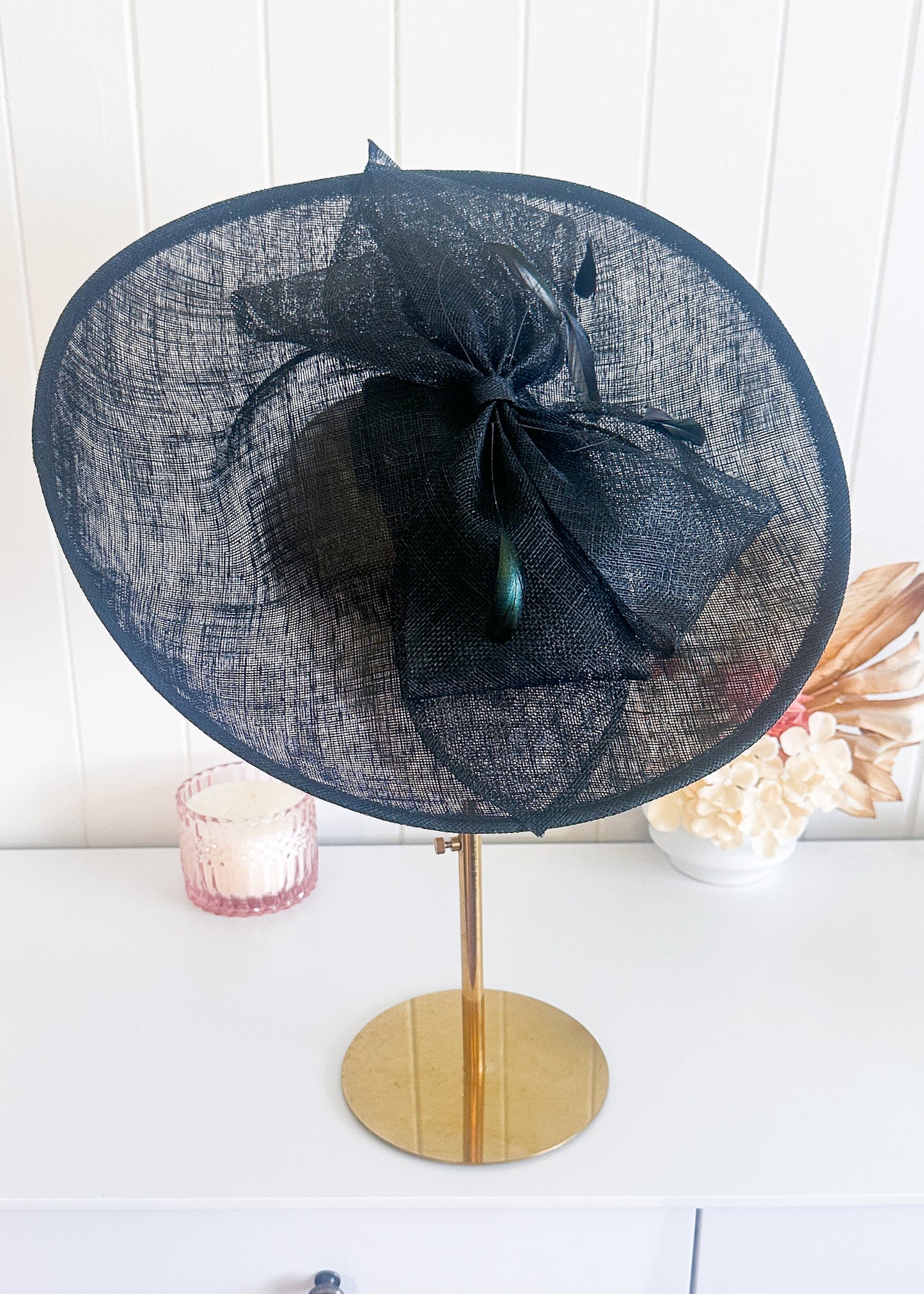 "Aubrey" Black Headpiece