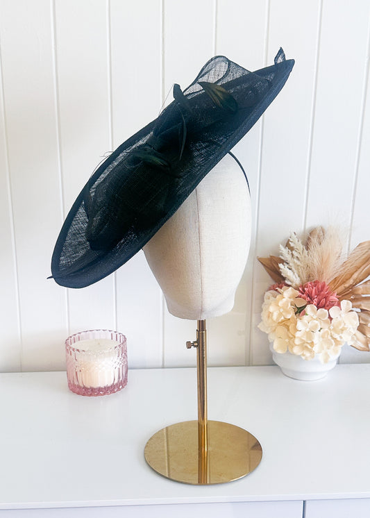 "Aubrey" Black Headpiece