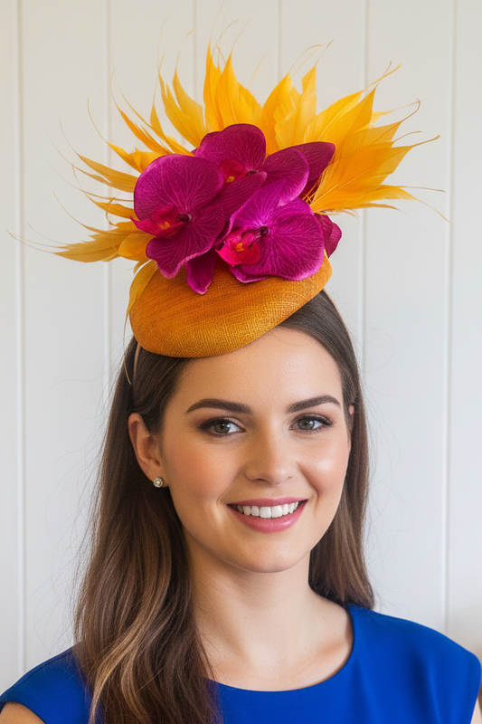 "Lila" Yellow & Magenta