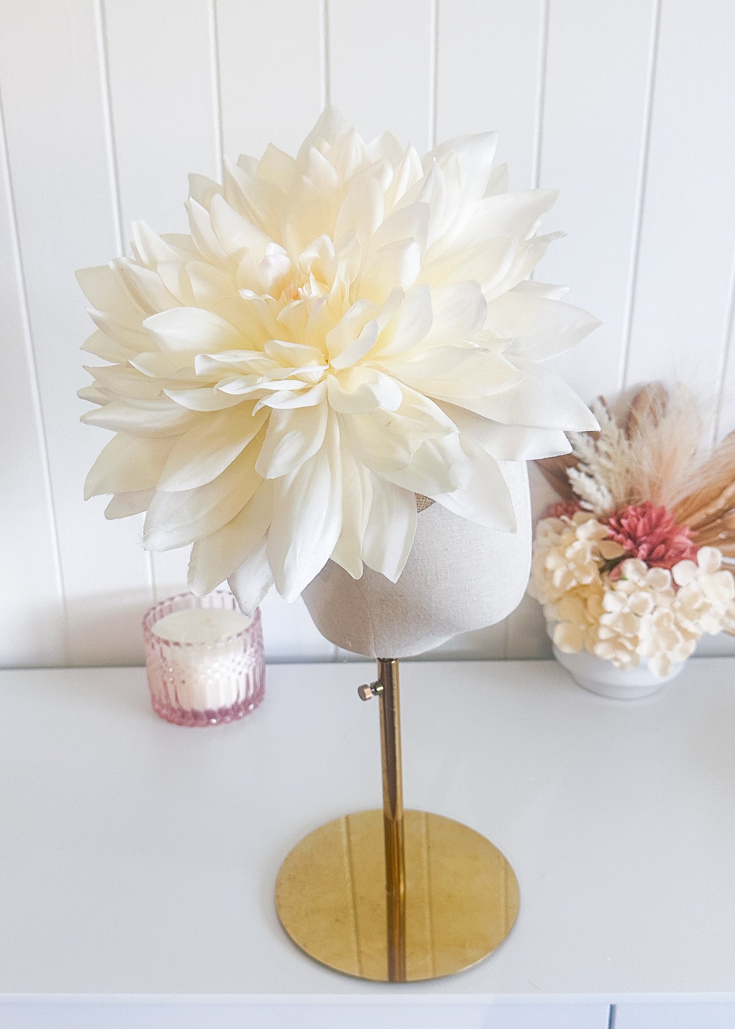 "Judee" Ivory Fascinator