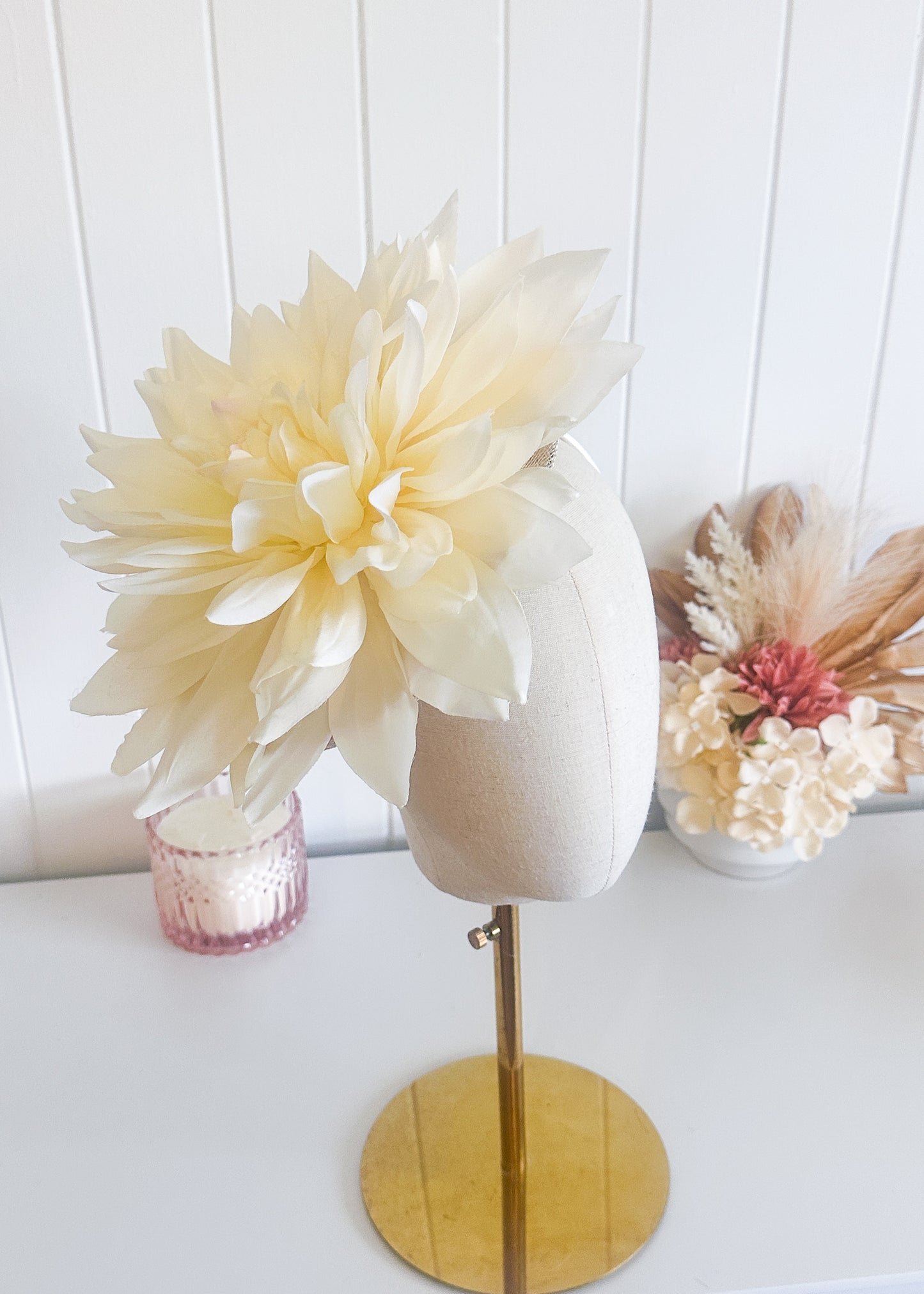 "Judee" Ivory Fascinator