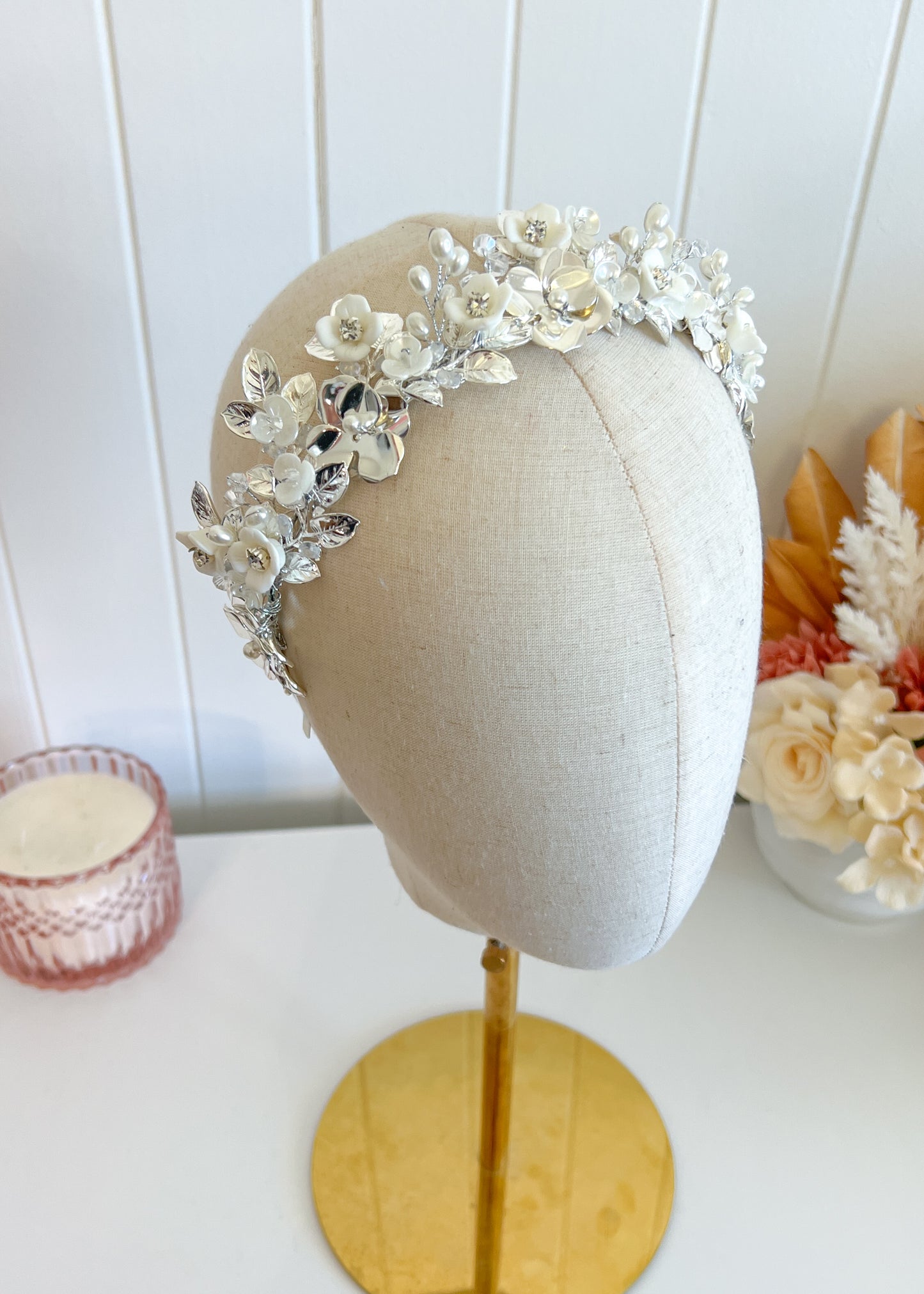 "Tammy" Crown Headband - Silver