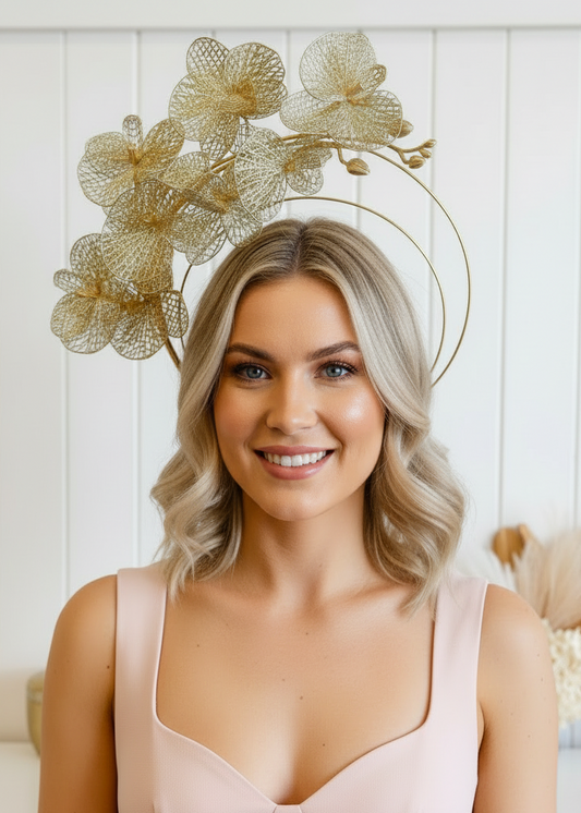 "Leilani" - Gold Halo Headpiece