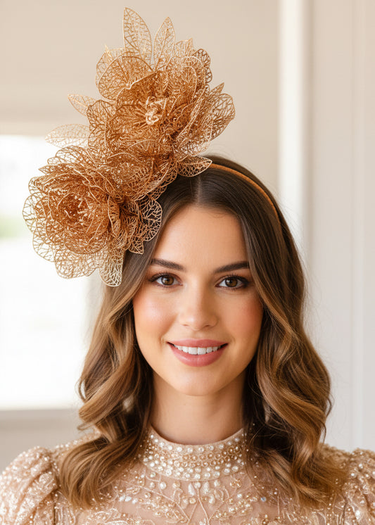 "Alyssa" - Gold Headpiece