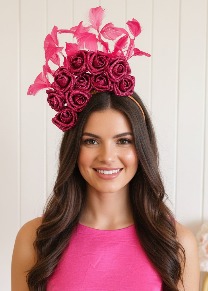 "Charlotte" Glitter Statement Headpiece