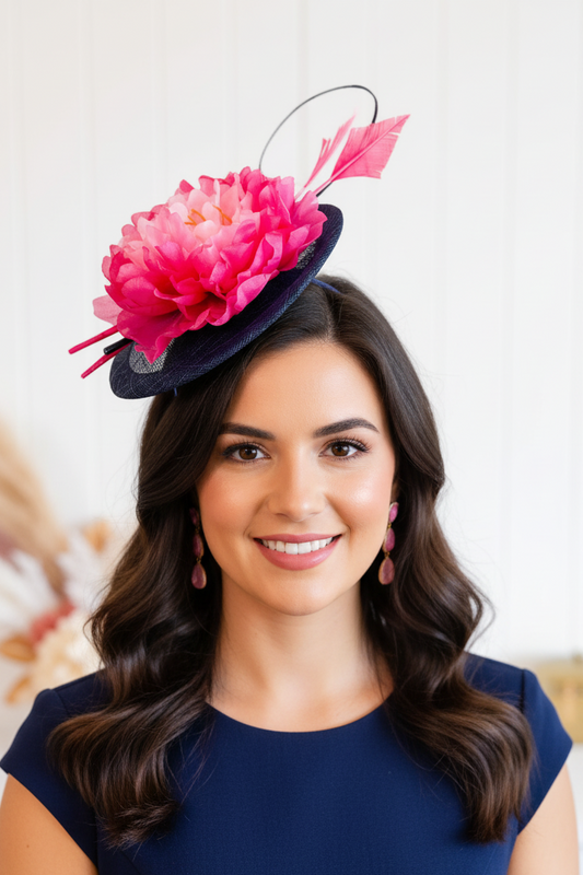 "Melody" Navy & Pink