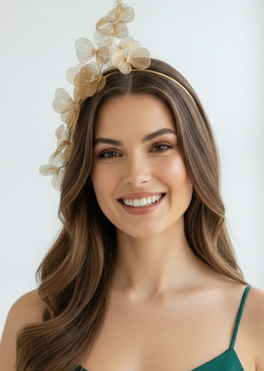 “Jasmine" Side Crown - Yellow Gold